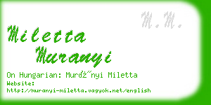 miletta muranyi business card